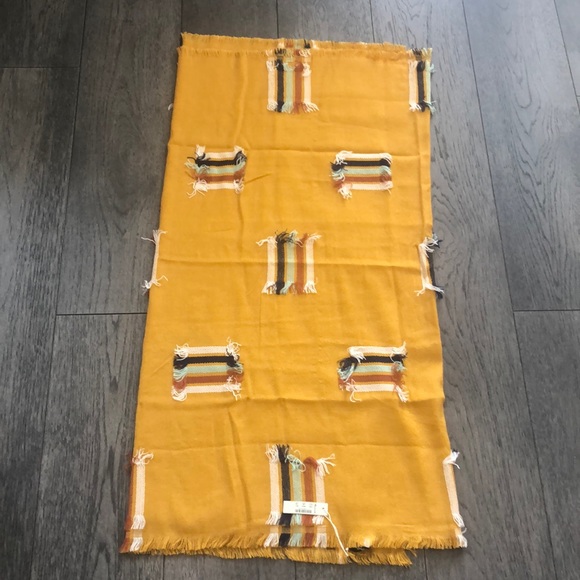 Madewell rainbow fringe-stripe jacquard scarf - Picture 3 of 7